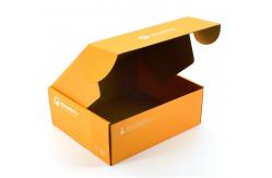 China CMYK Auto Parts Packaging Box Paper Varnishing Orange Custom LOGO BSCI supplier