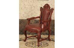China OEM Design Oval Round Back Royal Throne Chair Oil Paint Surface supplier