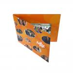Softcover LCD Video Brochure Card digital Gold Blocking 512MB Memory OEM