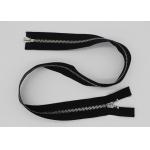 Black 5 Inch Non - Lock Sliders Two Way Metal Zip For Coveralls / Traveling Bag for sale