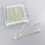 3MM Double Pointy Tipped Swab With Paper Stick Purified Cotton for sale