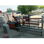 4m width PLC full Automatic double wire Chain Link Fence Machine/diamond wire mesh machine for sale