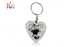 China SS304 Heart Shaped Photo Frame Custom Shaped Keychains supplier