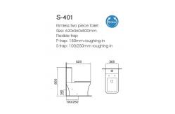 China Bathroom Two Piece Siphonic Toilet Rimless ADA Compliant Cupc Approved supplier
