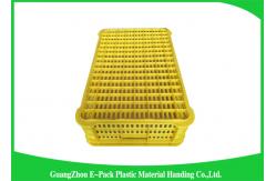 China Industrial Plastic Storage Containers , Agriculture Solid Plastic Milk Crates supplier