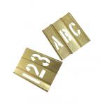 Standard Brass Metal Alphabet Stencils Customized For Paint Printing for sale