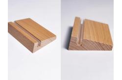 China Bevel Wood Base Acrylic Poster Holder Acrylic Document Holder Acrylic Signage Holders supplier