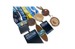 China Summer Printing Wooden Medals Long Lasting Durability Enabling Award Winners supplier