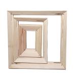 Pine Wood Canvas Stretcher Frames , Acrylic Painting Stretcher Bars Precision Cut for sale