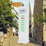 8 Bay Cell Phone Charging Locker Charging Kiosk Charging Station for sale