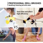 Drill Brush Attachment Set Cleaning Kit Drill Brush with Extend Attachment