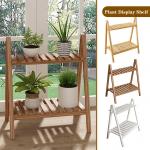 9 3 4 Tier Bamboo Ladder Plant Stand Outdoor Indoor Storage Rack Holder Wooden Flower Pots for sale