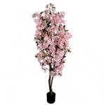 150cm Artificial Cherry Tree Pink Artificial Cherry Blossom Tree Artificial Plant for Garden Wedding Decoration for sale