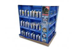 China Eco Friendly Cardboard Pallet Display , 3 Way Cardboard Store Displays With Shelf supplier