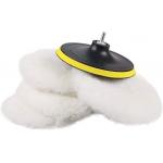 Wool Buffing Polishing Pads 5 Pcs For Drill Buffer Attachment for sale