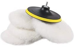 China Wool Buffing Polishing Pads 5 Pcs For Drill Buffer Attachment supplier