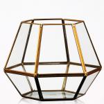Modern Tabletop Decor Glass Homeware Geometric Terrarium DIY Flower Display Vase for sale