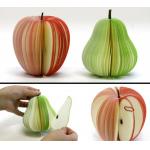Cute Personalized Memo Pads , 3D Fruit Shape Custom Personalized Notepads for sale