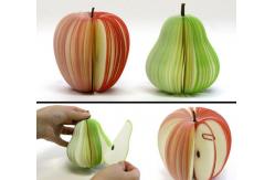 China Cute Personalized Memo Pads , 3D Fruit Shape Custom Personalized Notepads supplier