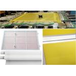 Yellow White Mesh Screen Material Monofilament Mesh Fabric 115cm Width for sale