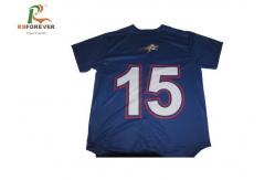 China 3D Printed Custom Team Sportswear Blue Baseball Jersey With Button Opening supplier