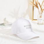 Curve Brim Custom Twill Cotton White Dad Hat 6 Panel for sale