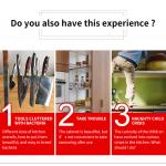 New Design Multifunction Uv Sterilizer Knife Block With Sharpener
