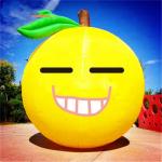 Customized Size Advertising Inflatables Lemon Fruit Model With Logo Printing