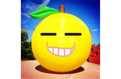 China Customized Size Advertising Inflatables Lemon Fruit Model With Logo Printing supplier