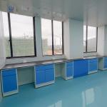 Modern Lab Workstation Bench Wall Mounted Island Countertop For Testing