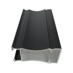 Sliding Window Frame Office Building Materials 6m Black Anodized Aluminum Profiles