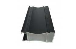 China Sliding Window Frame Office Building Materials 6m Black Anodized Aluminum Profiles supplier