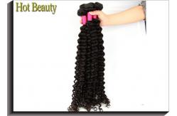 China Deep Curly Unprocessed Human Hair Extensions Clean And Soft Quality 10-30 supplier