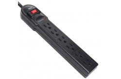 China Environmental Protection Desk Mount Power Strip 6 - Hole American Fireproof Plug supplier