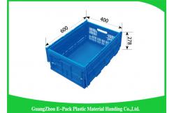 China Light Weight Plastic Folding Storage Boxes , Collapsible Plastic Storage Crates supplier
