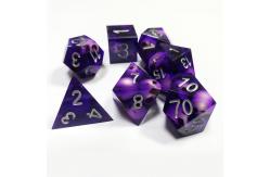 China Purple Crystal Skull Resin Boarding Dice Set Dragon and Dungeon supplier