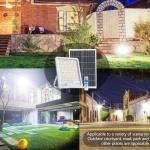 200W Cool White Solar Landscape Flood Lights With Remote Control