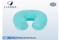 China U Shaped  Travel Neck Pillow Built-in Elastic Strap Makes REACH RoHs supplier