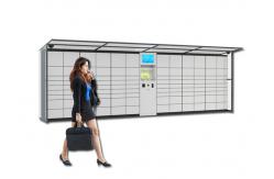 China Customized Non Touch Apartment Delivery Lockers With Big Touch Screen / Camera supplier