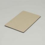 Brown Exterior Wall Cladding Scratch Resistant Cloth Pattern Pvdf Coating On Aluminium for sale