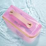 Waterproof Cosmetic Bag Lightweight PVC Clear Pouch with Zipper Handle Portable