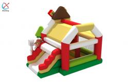 China Factory Digital Printing Inflatable Bounce House With Slides Farm Inflatable Castle supplier