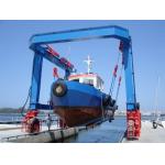 Marine Traveling Lift Mobile Gantry Crane Boat Hoist 50ton for sale