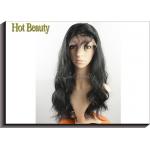 10 - 28 Virgin Human Hair Front Lace Wigs , Body Wave Lace Hair Wig for sale