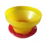 New Type Red Chicken Drinker With Leg Water Bucket Manual Poultry Feeder And Drinker Farming Equipment for sale