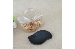 China Leaf Shape 1200ml PET Plastic Screw Cap Jars For Candy Storage supplier