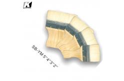 China OEM Reusable Pure Bristle Paint Brushes Multipurpose with Wooden handle supplier