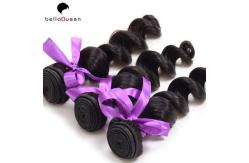 China Unprocessed No Shedding Loose Wavy Peruvian Human Hair 1b For Beautiful Girl supplier