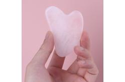 China Rose Quartz Crystal Face Jade Roller Anti Aging Logo Customized supplier
