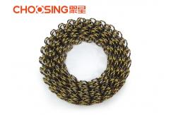 China Sofa Back Upholstery Zig Zag Springs 9 Gauge Wire Diameter Chrome Coating Surface supplier